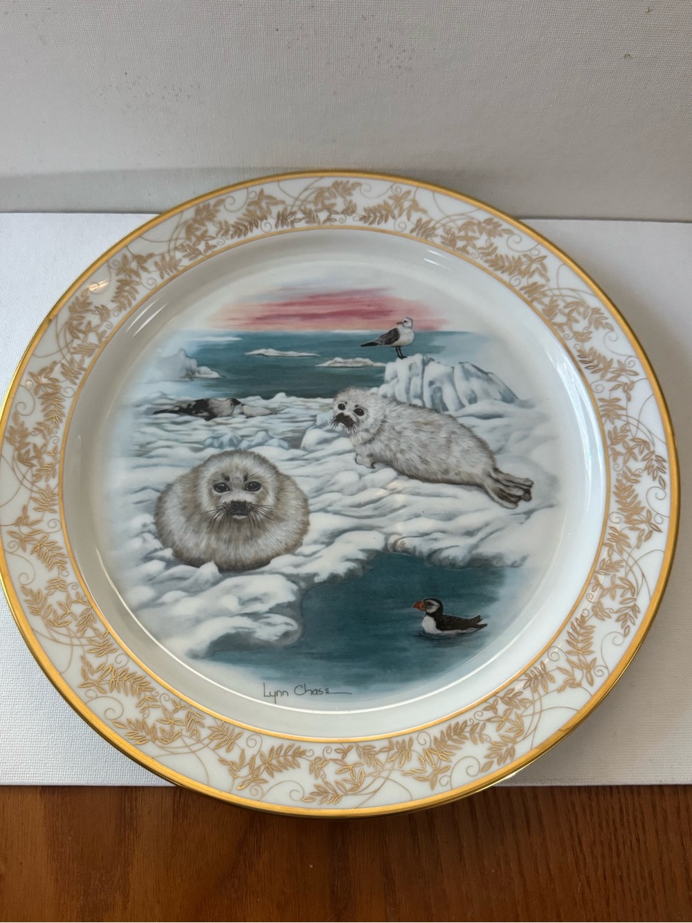 Lenox White Porcelain Collector Plate with Gold Markings
